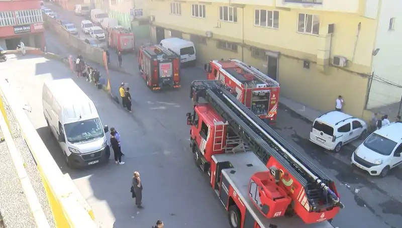 İstanbul'da Tekstil Atölyesinde Çıkan Yangın Korku Dolasıyla Kontrol Altına Alındı