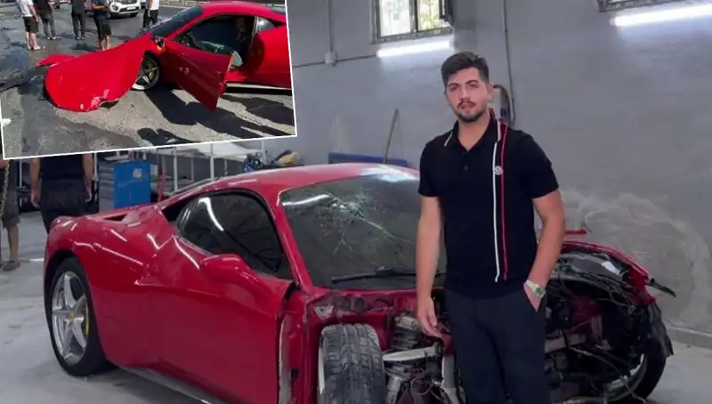 15 Milyonluk Ferrari Hurdaya Döndü: Sahibinden İç Burkan Açıklama